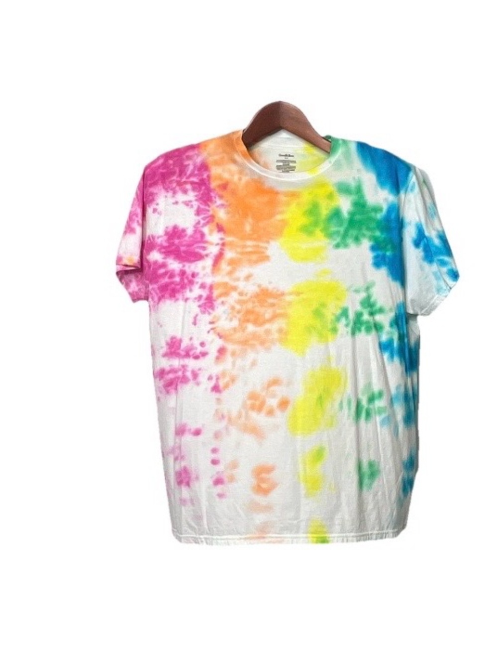 Goodiellow Rainbow Tie-Dye Crewneck T-Shirt